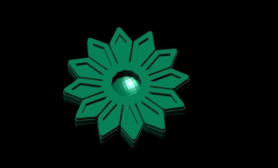 3D Flower 4 - Printable Model 3D print model_3