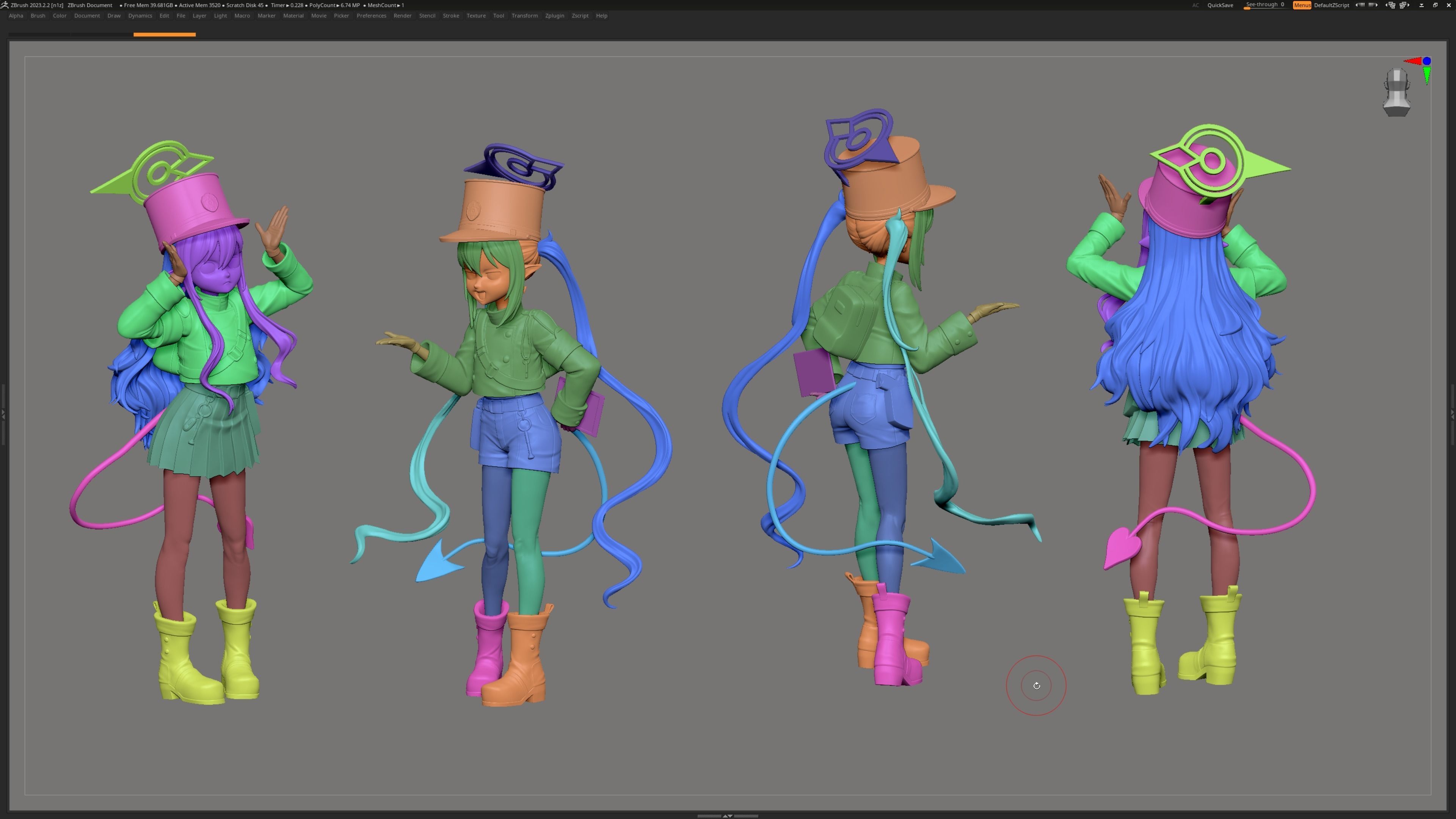 Shupogaki Tachibana Hikari-Tachibana Nojomi Blue Archive 3D print model_3