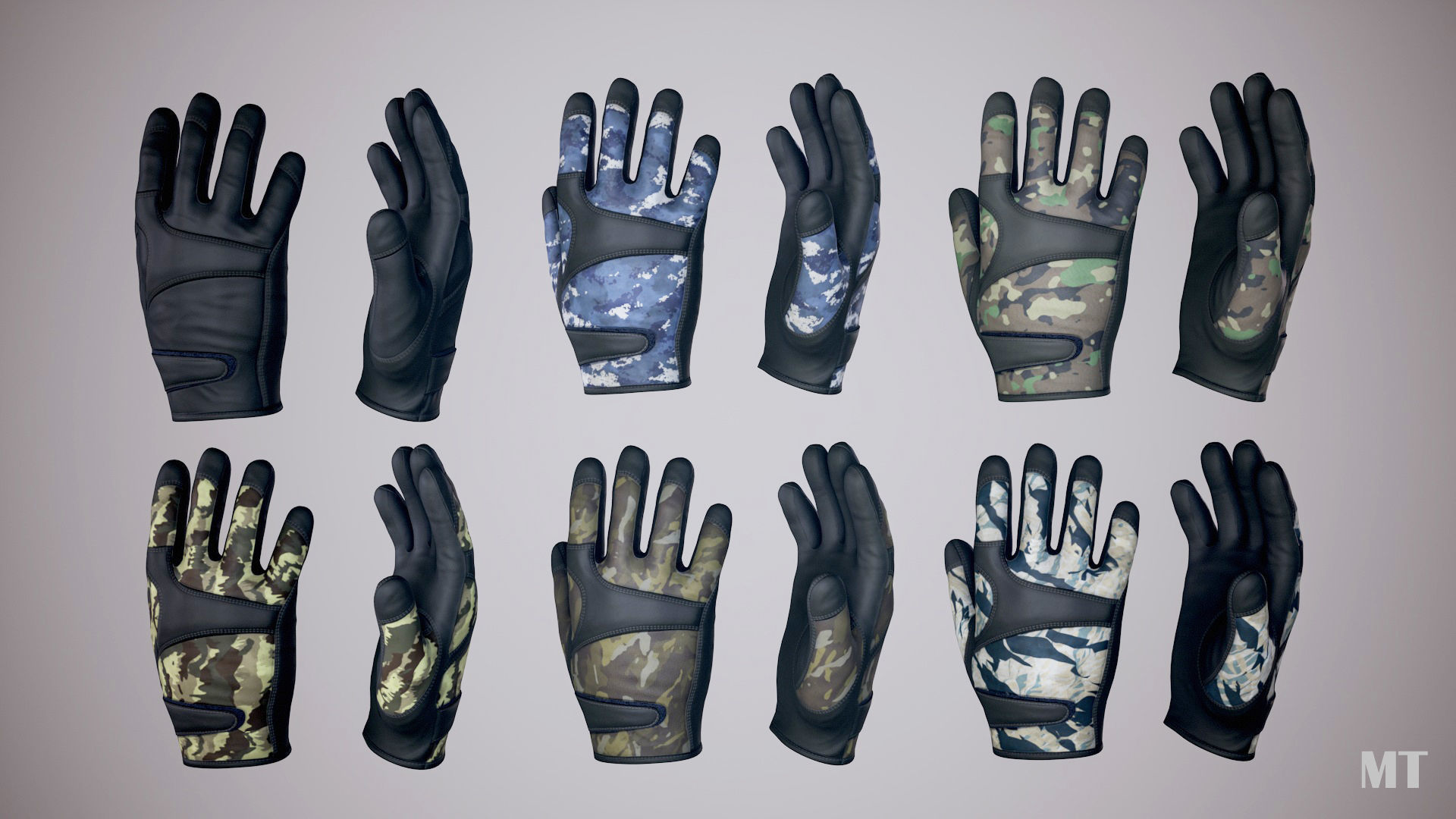 FPS Arms Pack 02 Low-poly 3D model_13