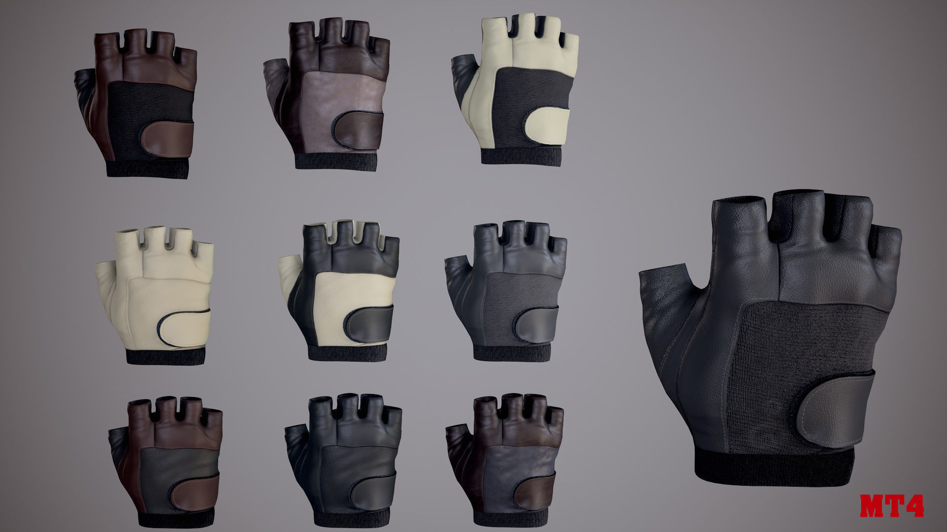 FPS Arms Pack 02 Low-poly 3D model_14