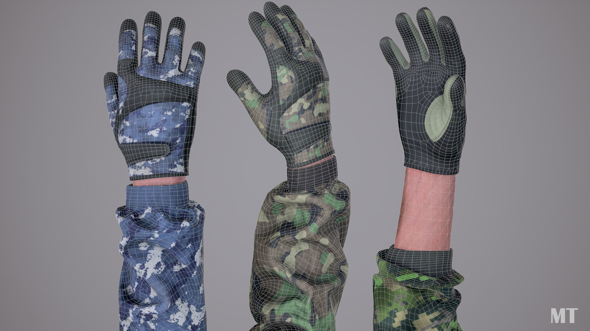 FPS Arms Pack 02 Low-poly 3D model_41