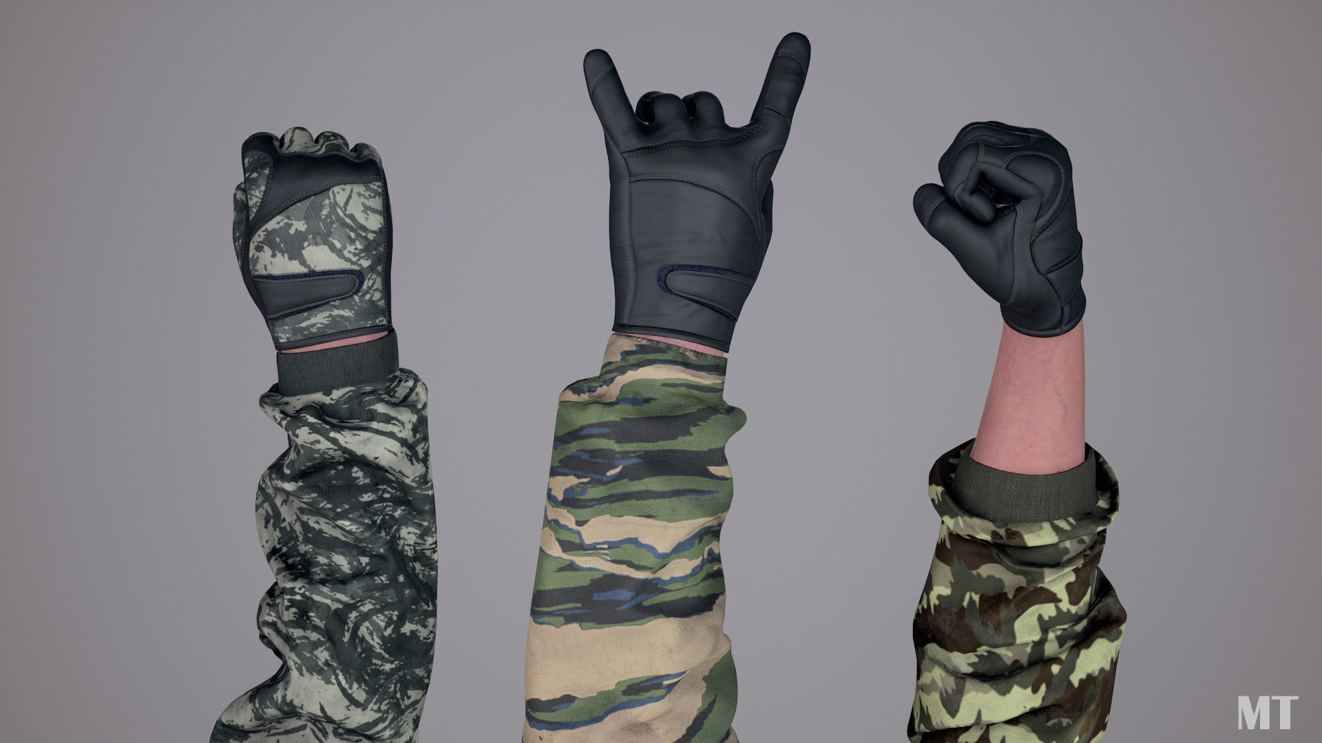 FPS Arms Pack 02 Low-poly 3D model_20