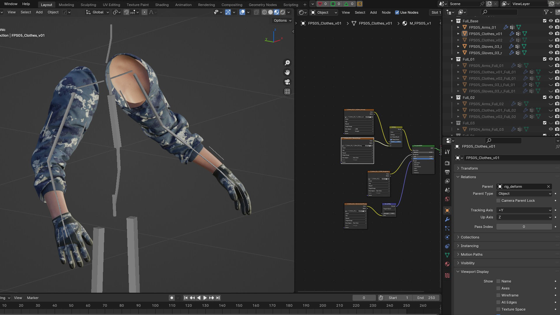 FPS Arms Pack 02 Low-poly 3D model_40