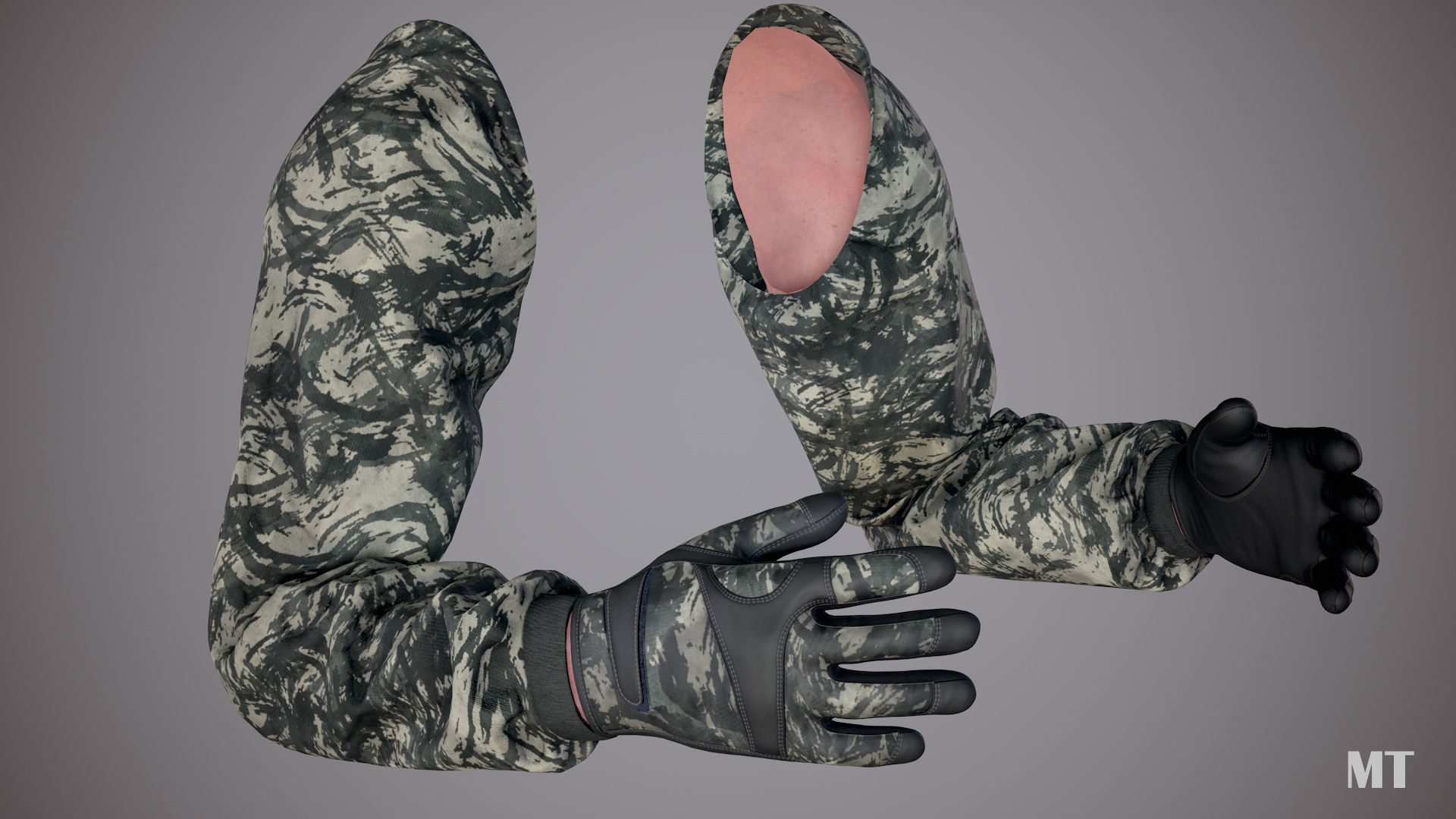 FPS Arms Pack 02 Low-poly 3D model_27