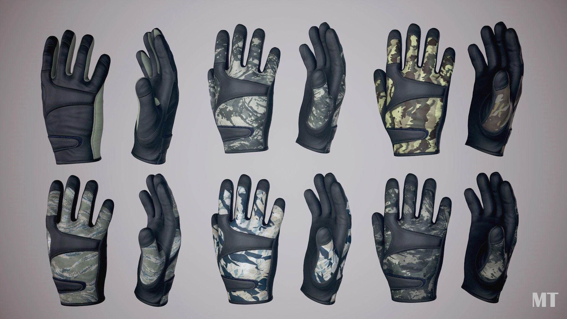 FPS Arms Pack 02 Low-poly 3D model_11