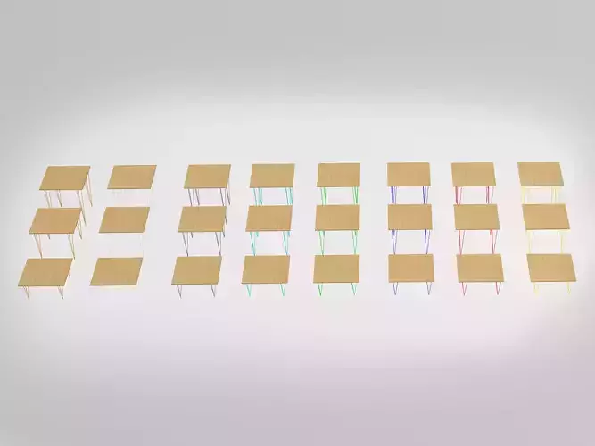 Oslo 36in Square Tables - 8 Colors 3 Sizes