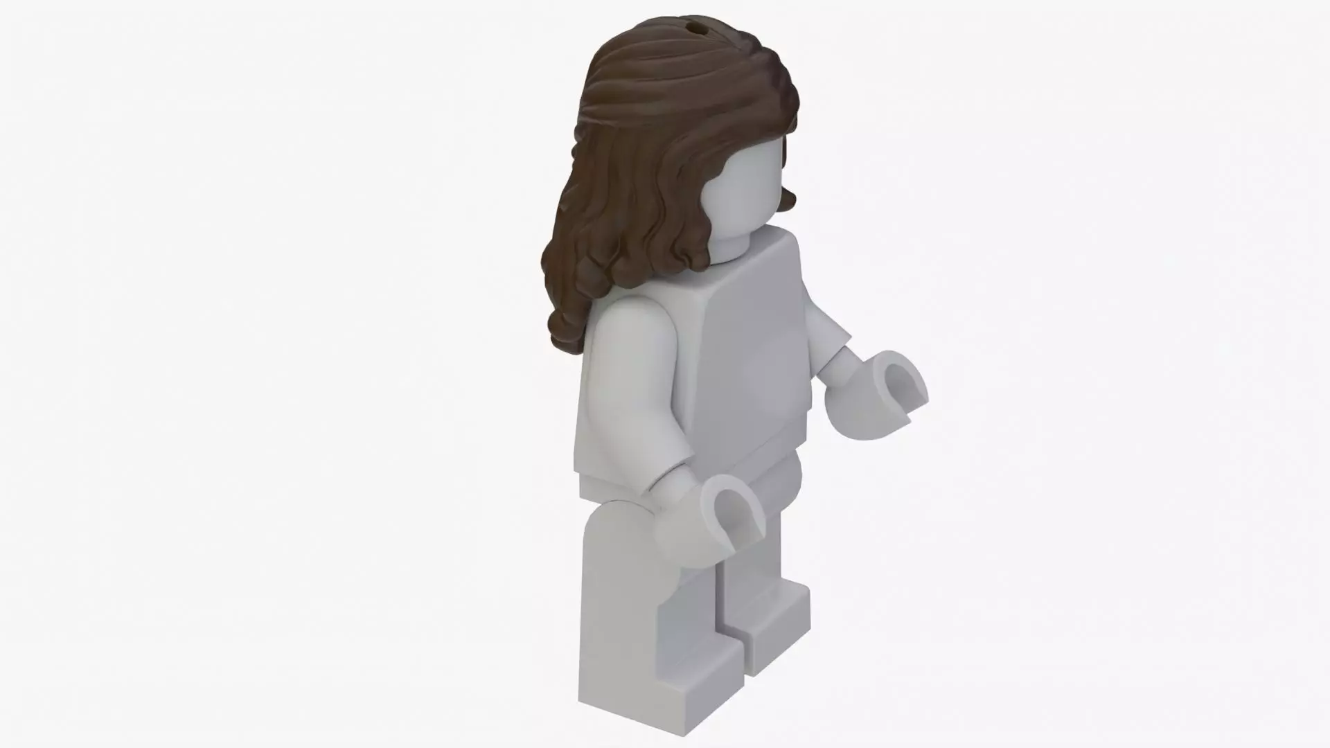 Lego Long Hair 3D model