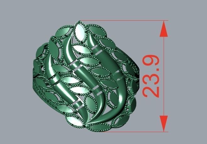 rings 3D print model_1