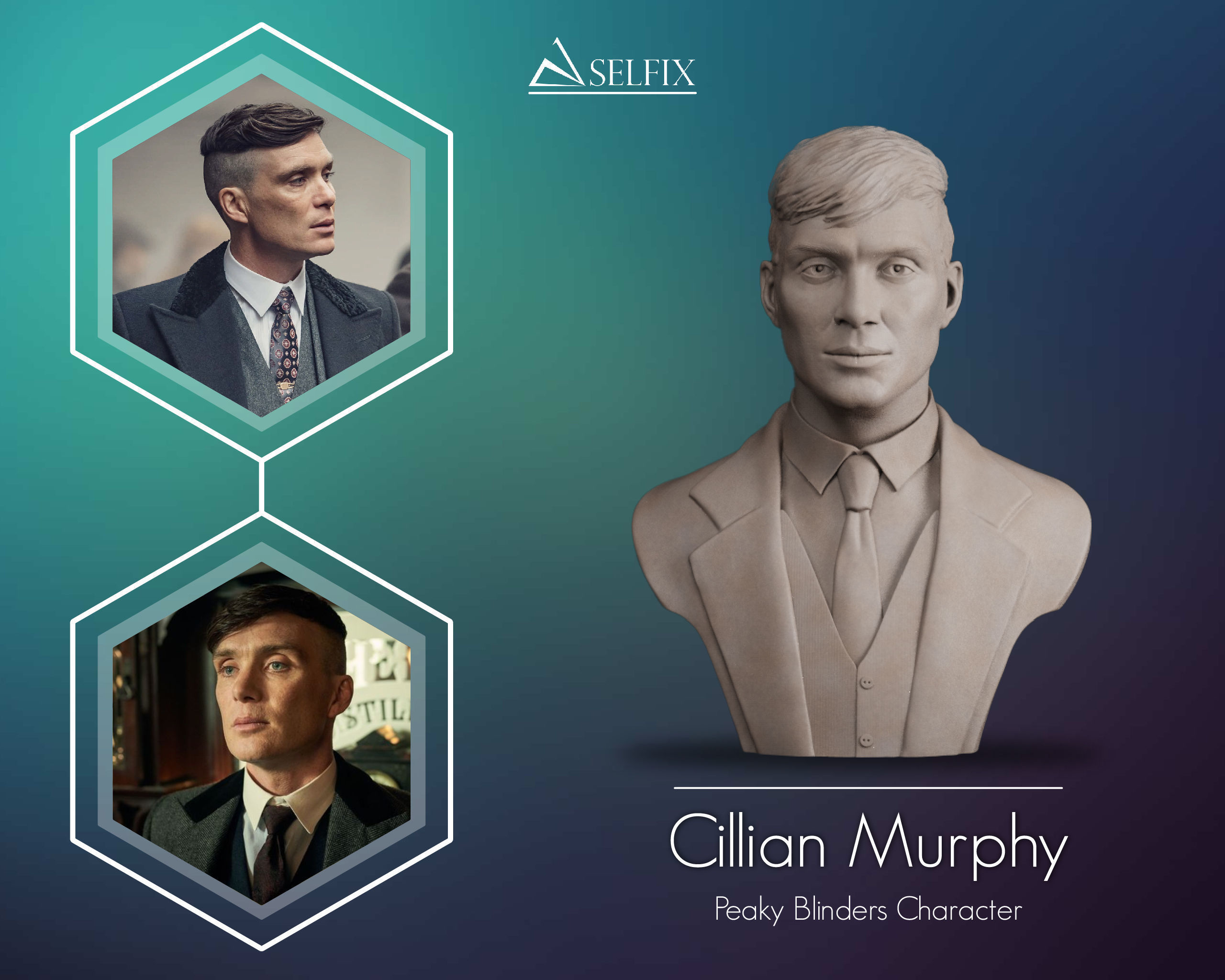 Cillian Murphy in Peaky Blinders 3D print model_1
