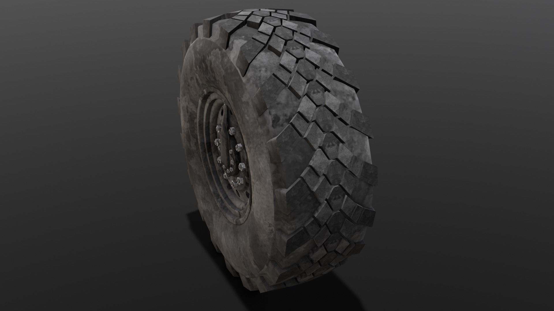 Tire 3D Model  Low-poly 3D model_2