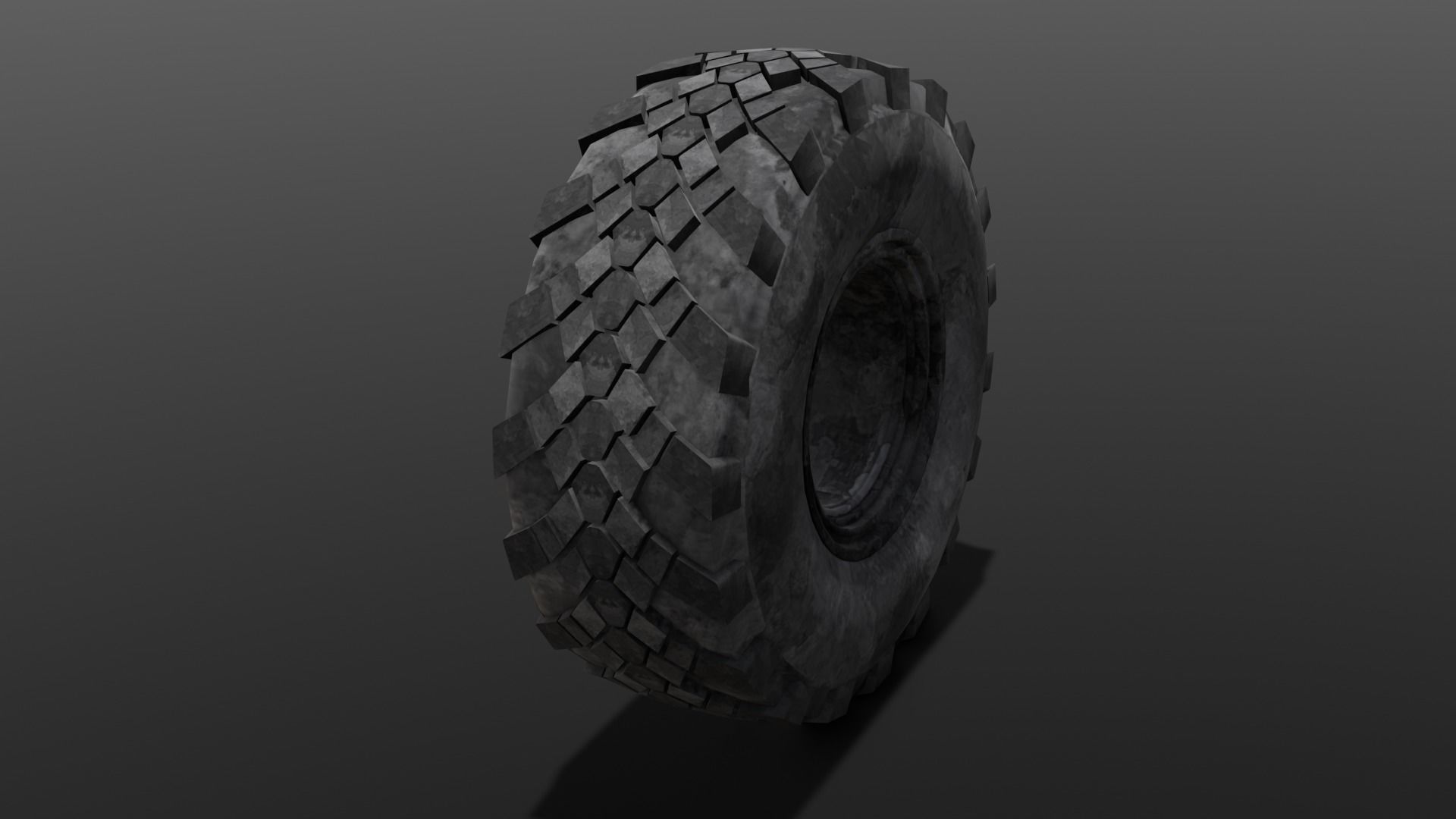 Tire 3D Model  Low-poly 3D model_1