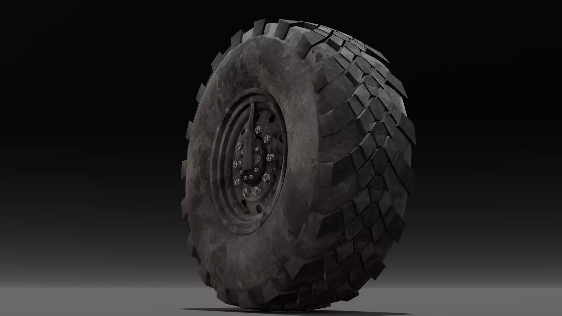 Tire 3D Model  Low-poly 3D model_0