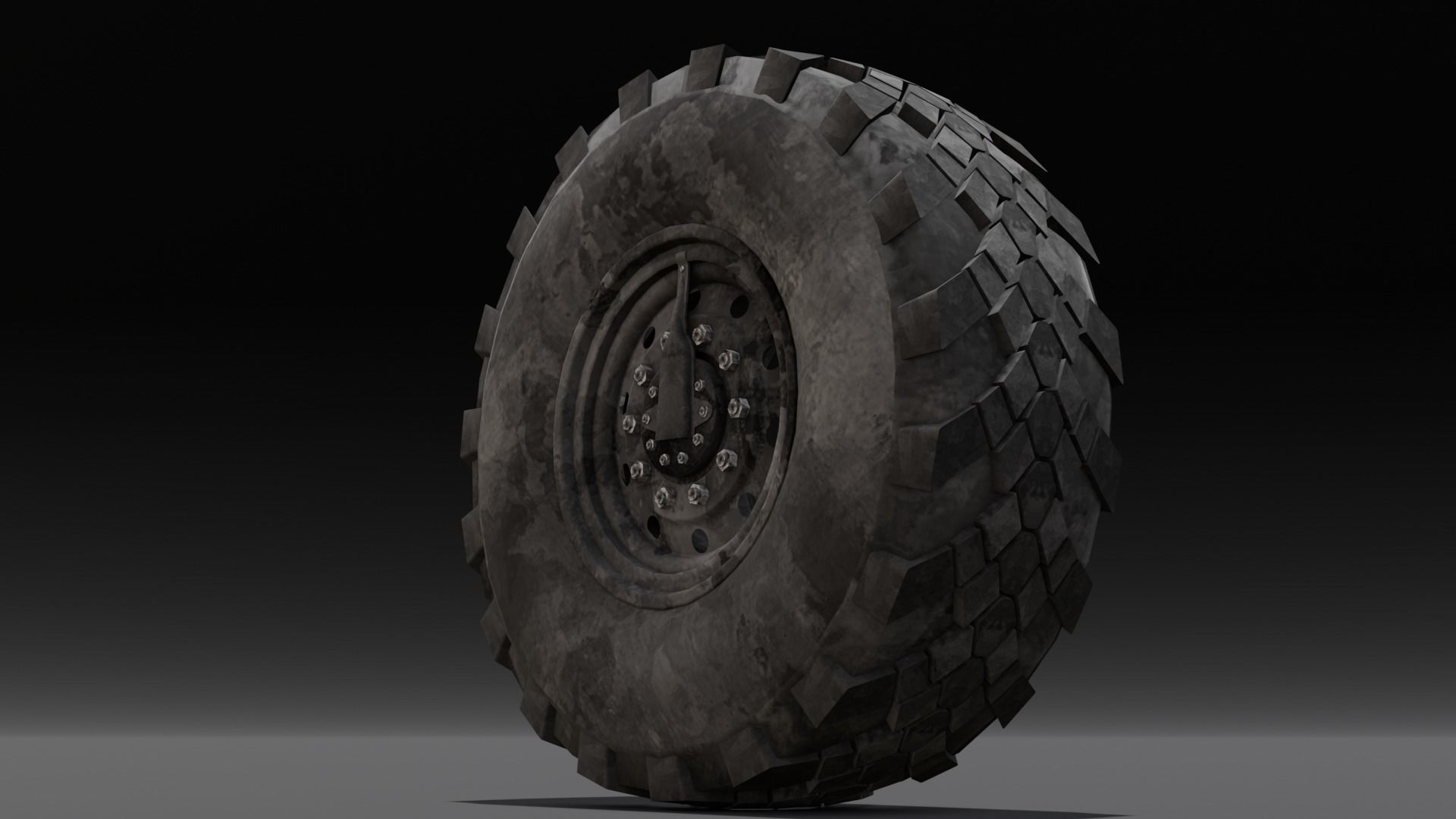 Tire 3D Model  Low-poly 3D model_14