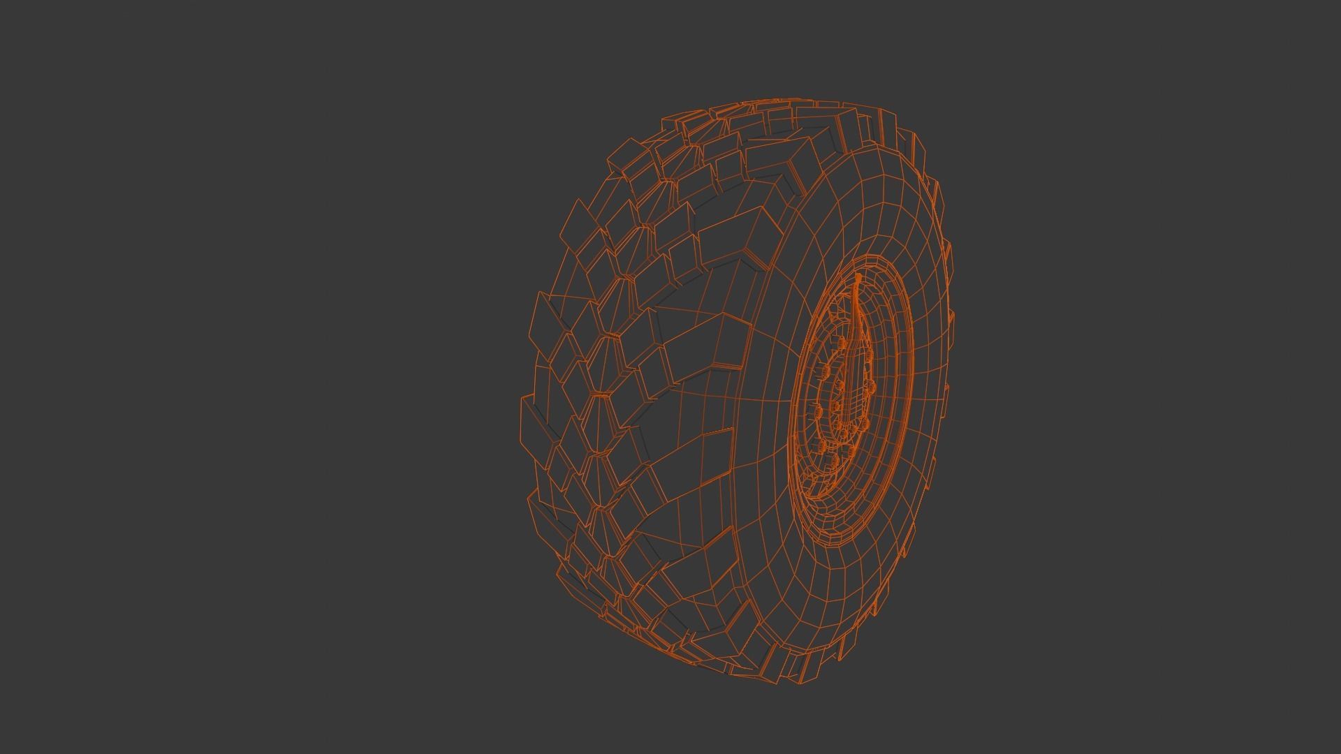 Tire 3D Model  Low-poly 3D model_10