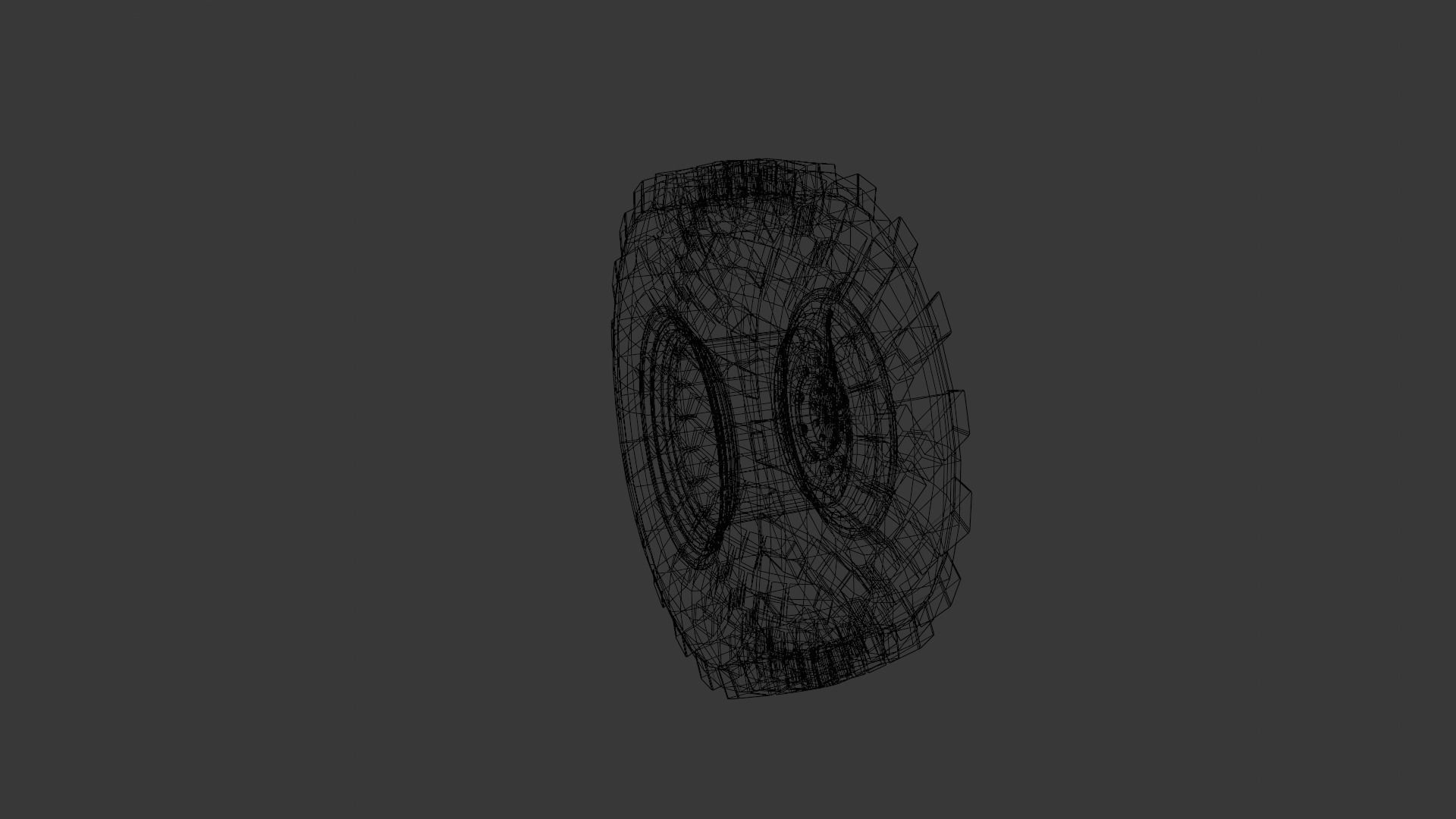 Tire 3D Model  Low-poly 3D model_6