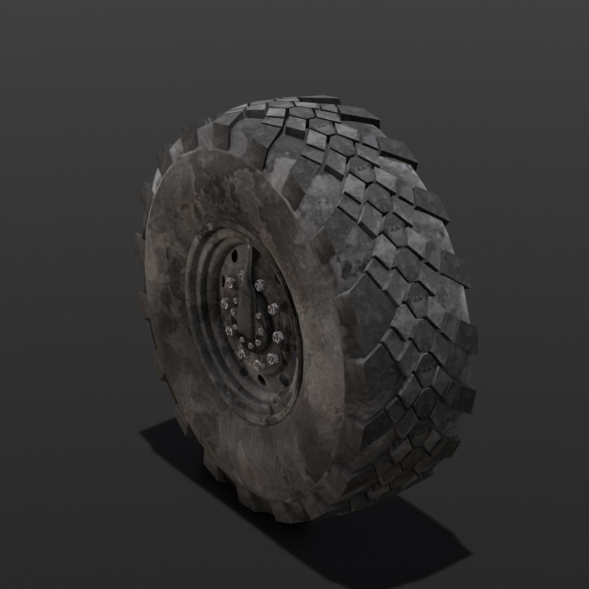 Tire 3D Model  Low-poly 3D model_4