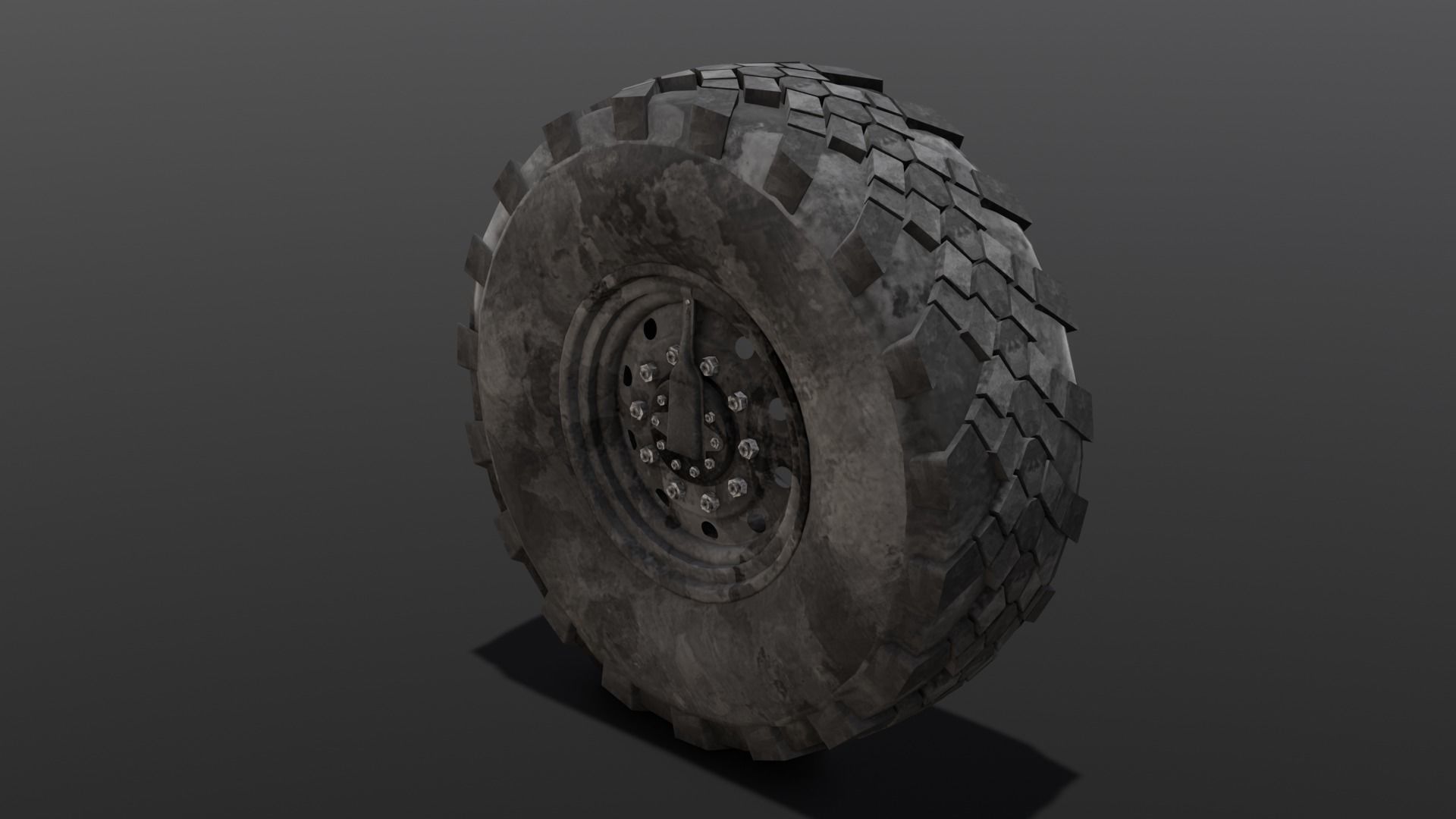 Tire 3D Model  Low-poly 3D model_7