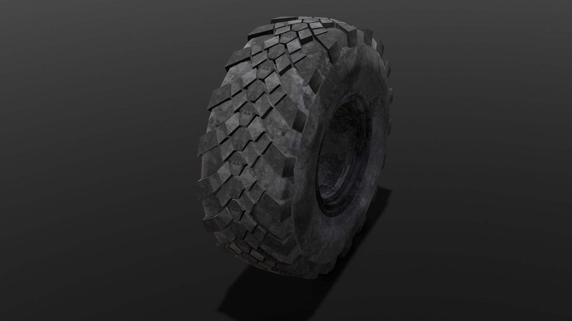 Tire 3D Model  Low-poly 3D model_11