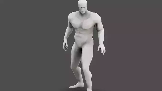 Male Body Rigged  Low-poly 3D model