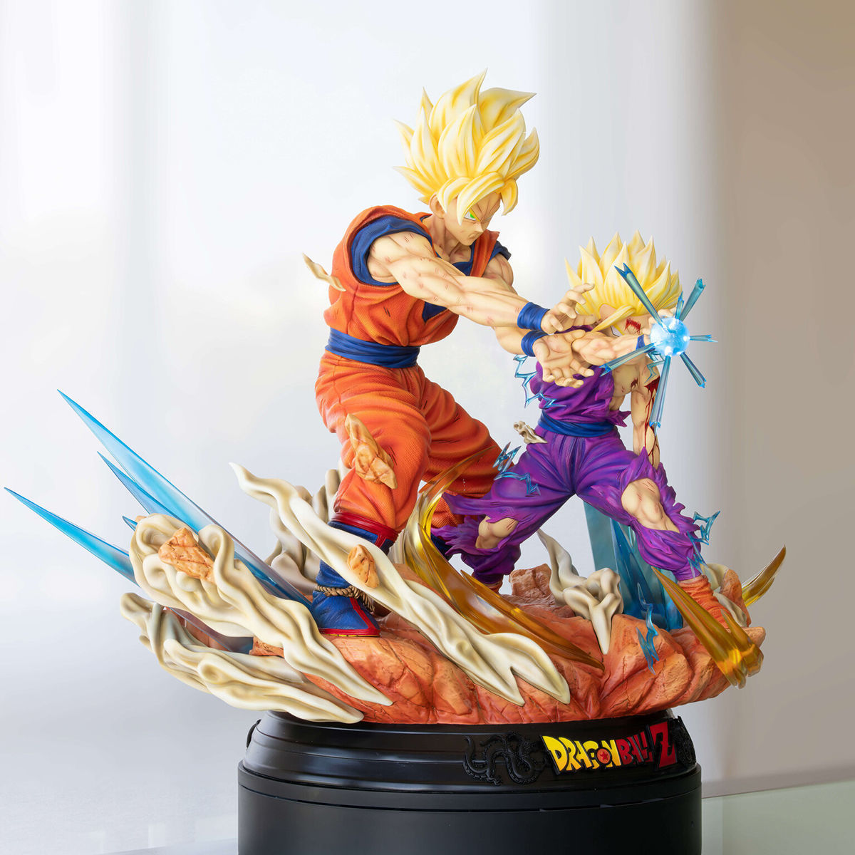 Goku and Gohan Father and Son Kamehameha 3D Model Ready to Print 3D print model_12
