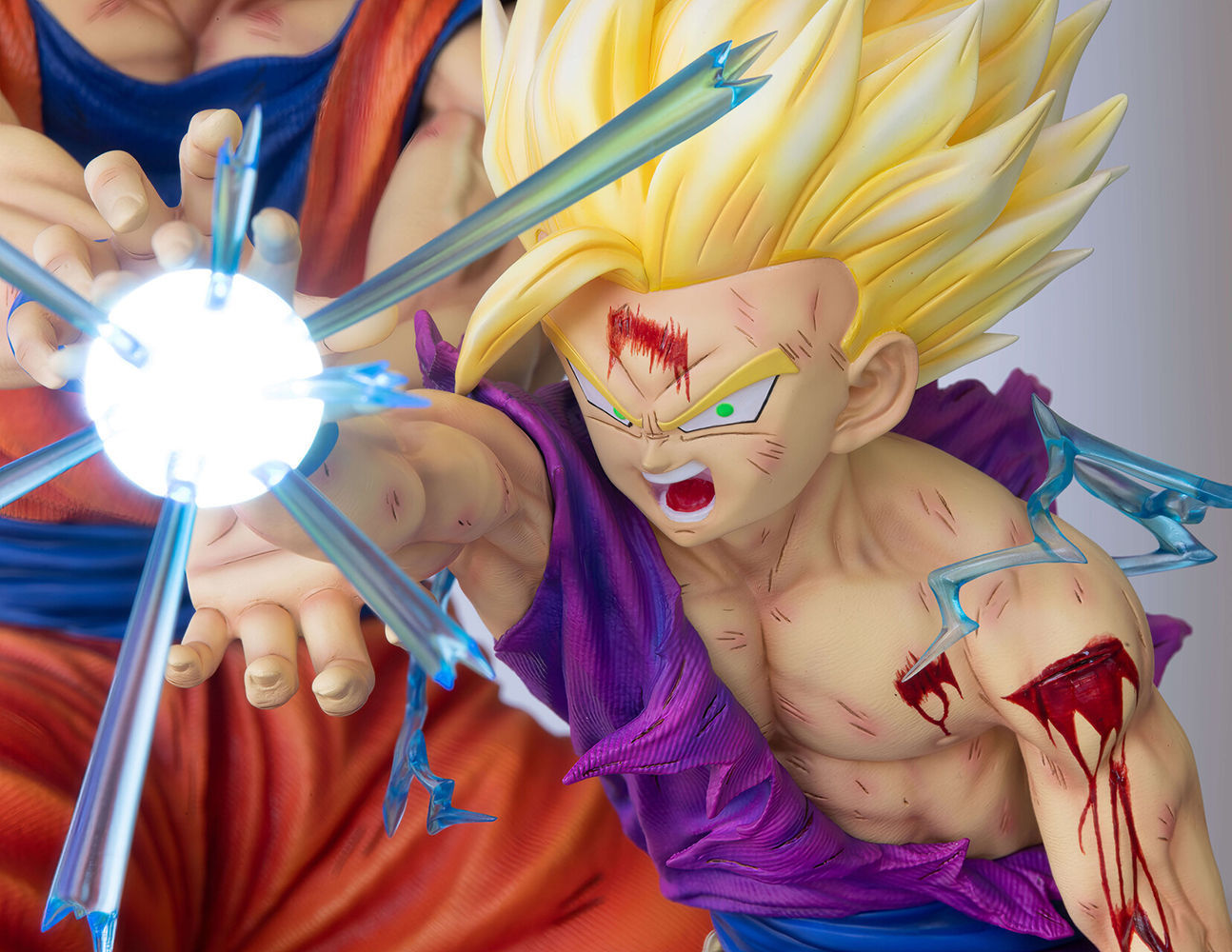 Goku and Gohan Father and Son Kamehameha 3D Model Ready to Print 3D print model_3