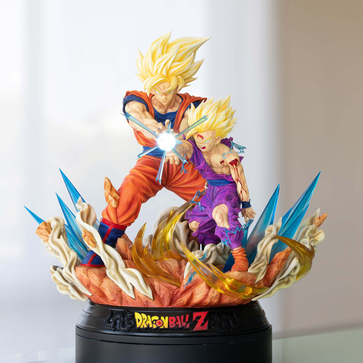 Goku and Gohan Father and Son Kamehameha 3D Model Ready to Print 3D print model_8