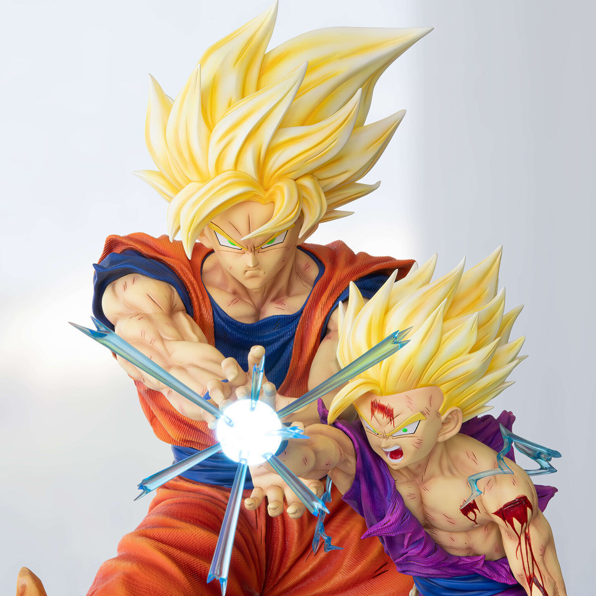 Goku and Gohan Father and Son Kamehameha 3D Model Ready to Print 3D print model_4