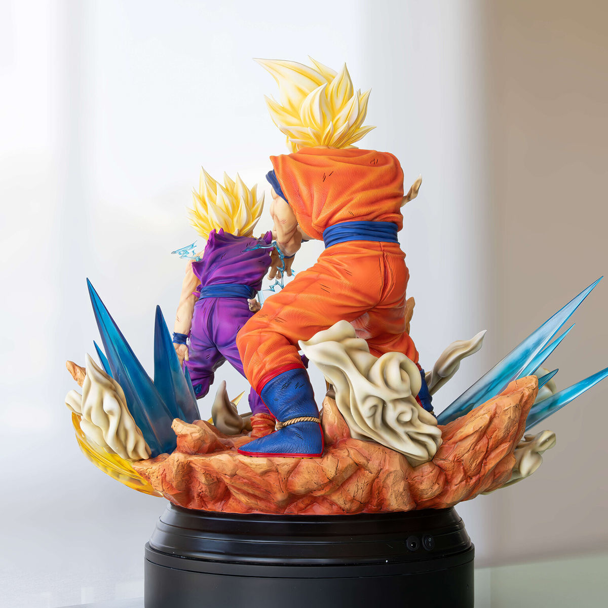 Goku and Gohan Father and Son Kamehameha 3D Model Ready to Print 3D print model_5