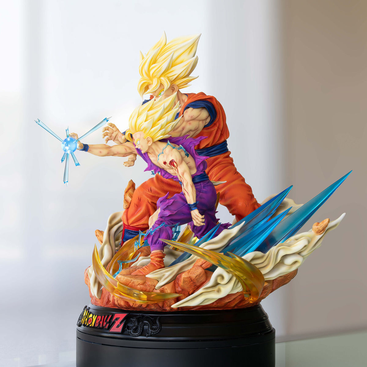 Goku and Gohan Father and Son Kamehameha 3D Model Ready to Print 3D print model_10