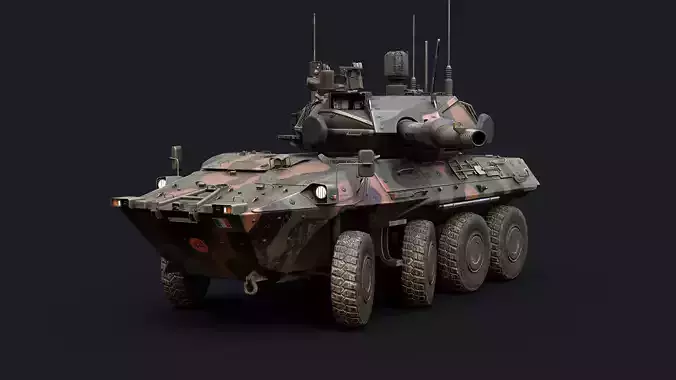 Centauro II   Low-poly 3D model