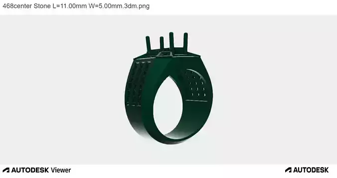 Men Ring with an Emerald Cut Center Stone