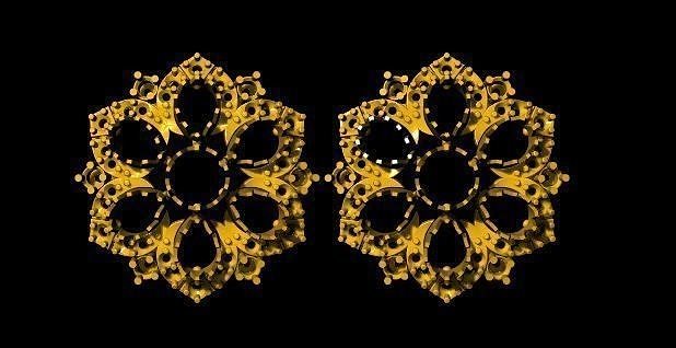 stud  earrings 3dm file 3D print model