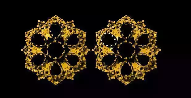 stud  earrings 3dm file