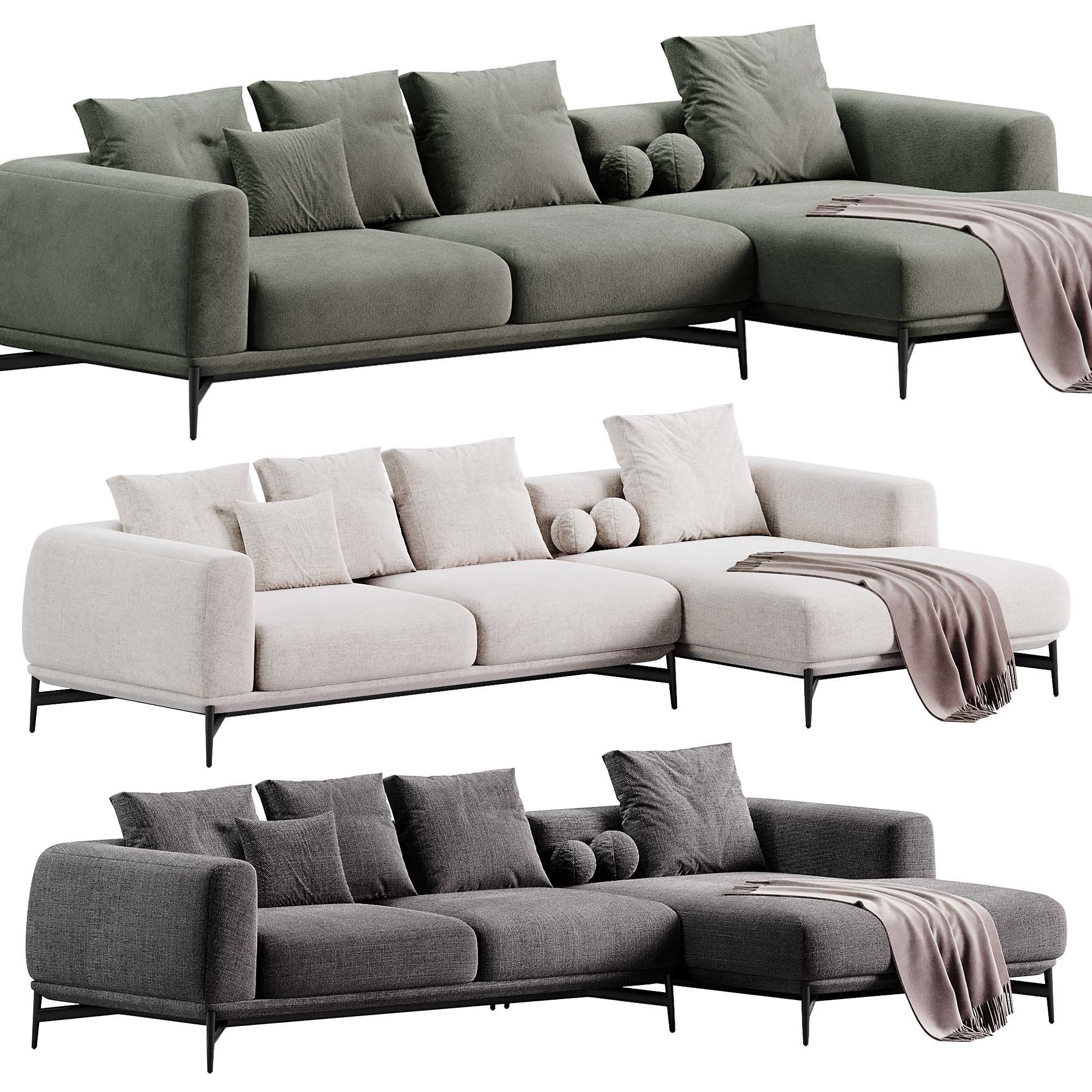 Bonsai Sofa By Praddy 3D model_2