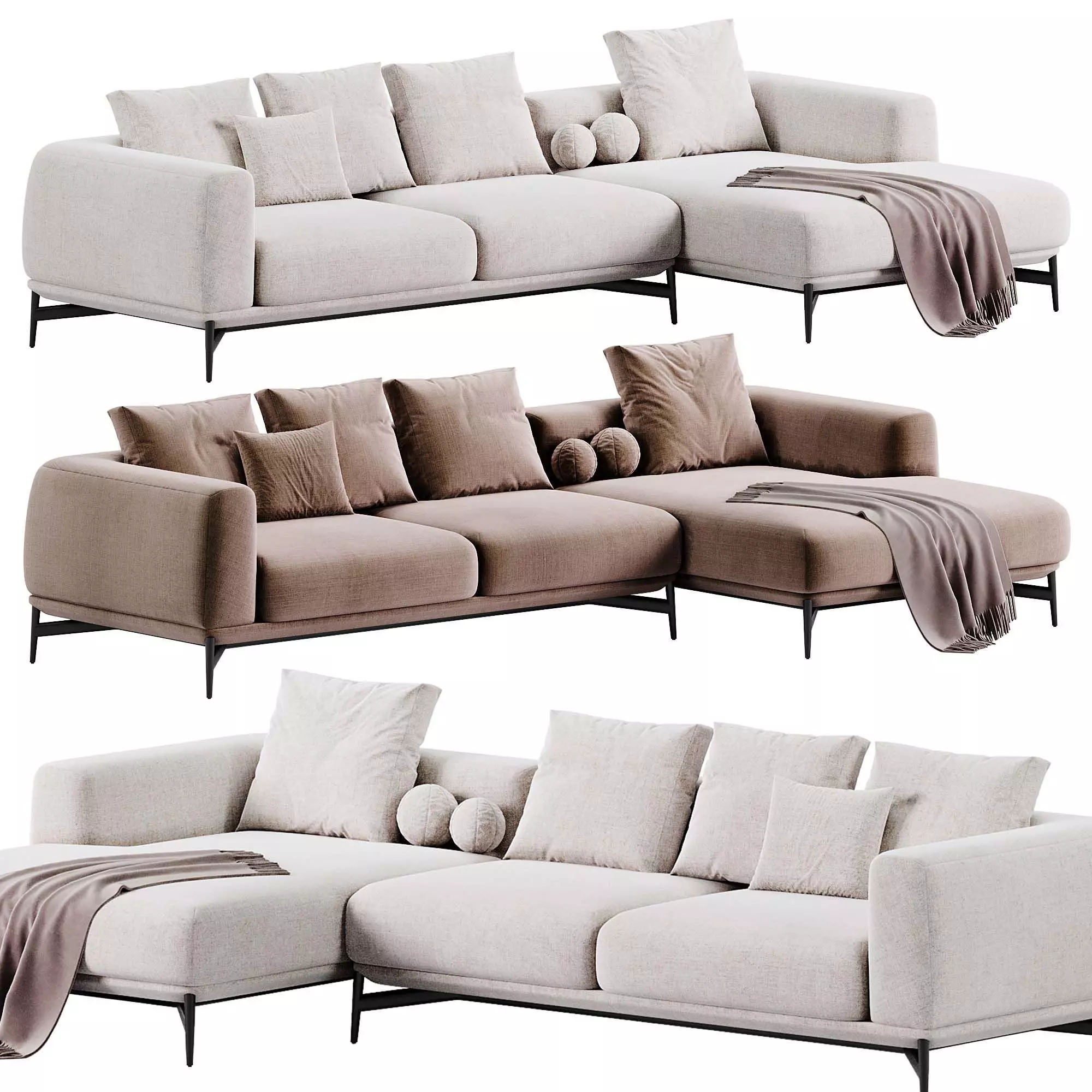 Bonsai Sofa By Praddy 3D model_0