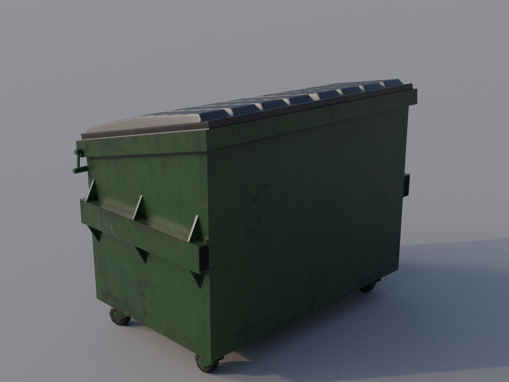 Trash can Free low-poly 3D model_7