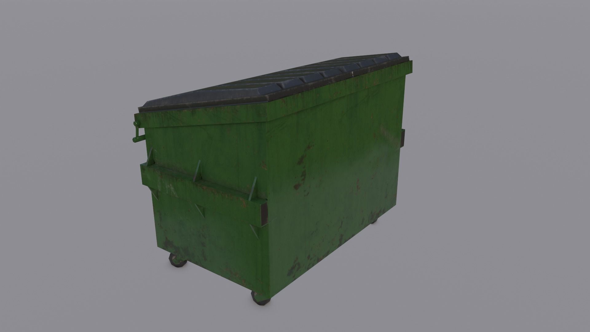 Trash can Free low-poly 3D model_1
