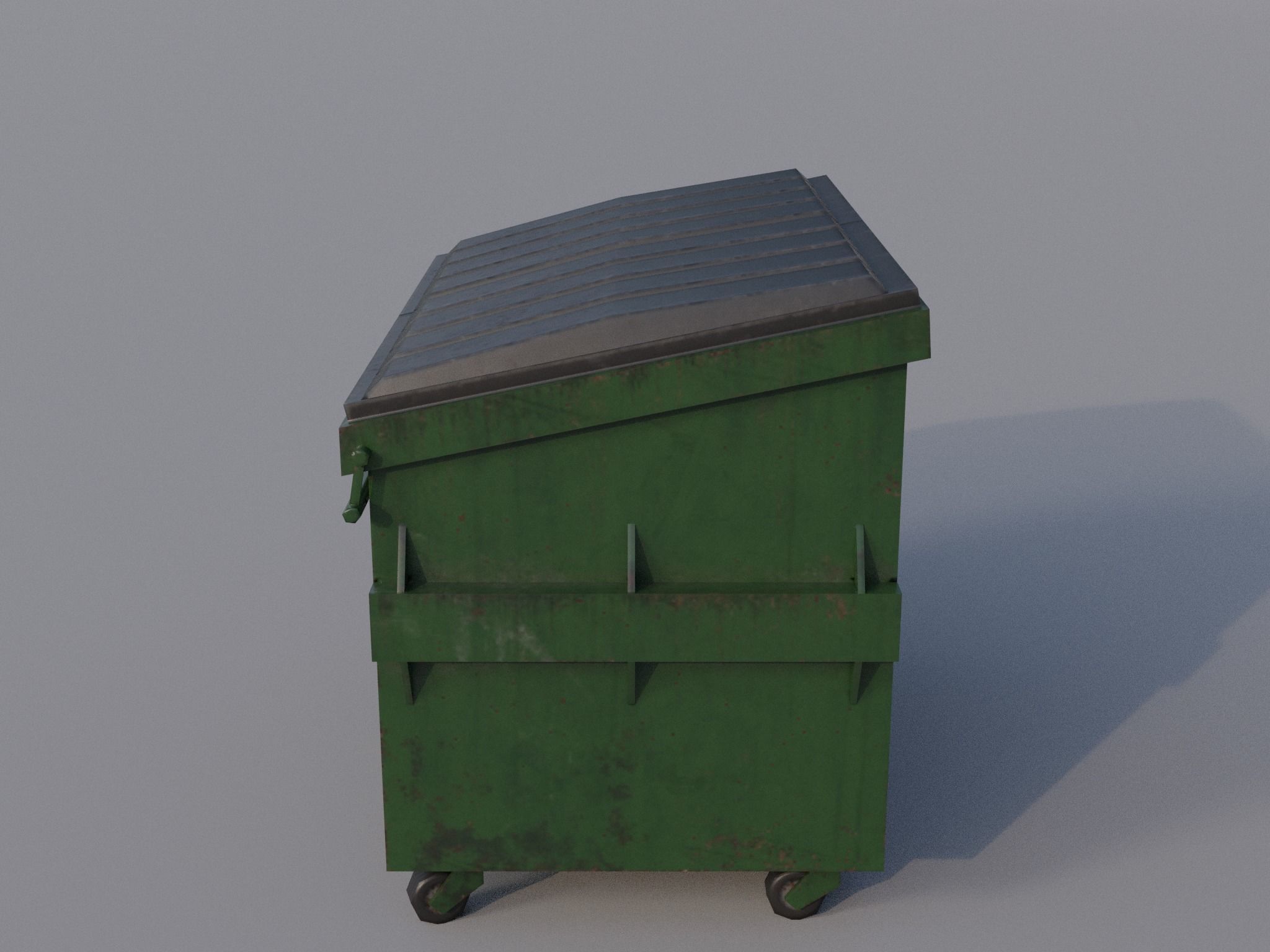 Trash can Free low-poly 3D model_6