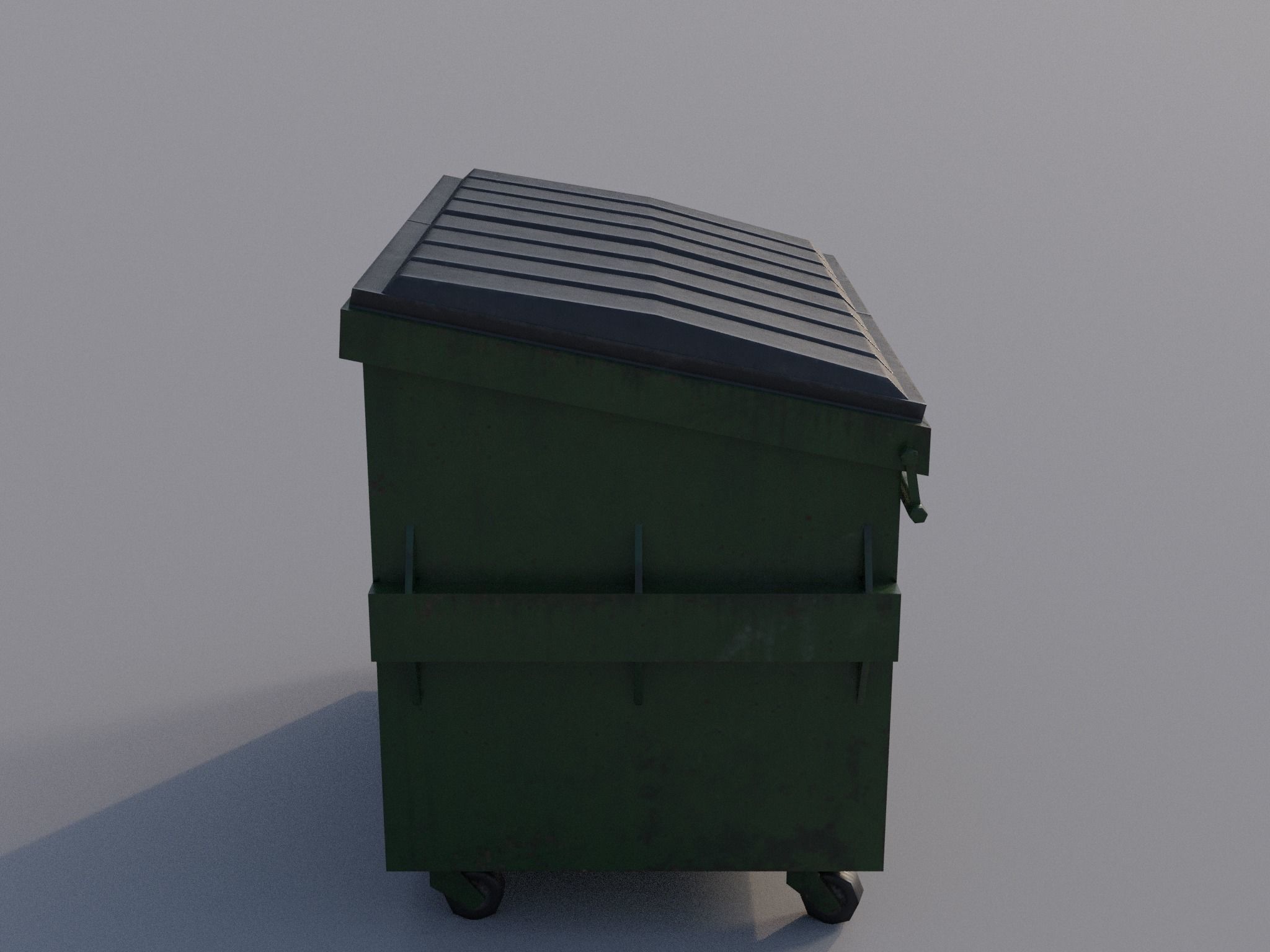 Trash can Free low-poly 3D model_10