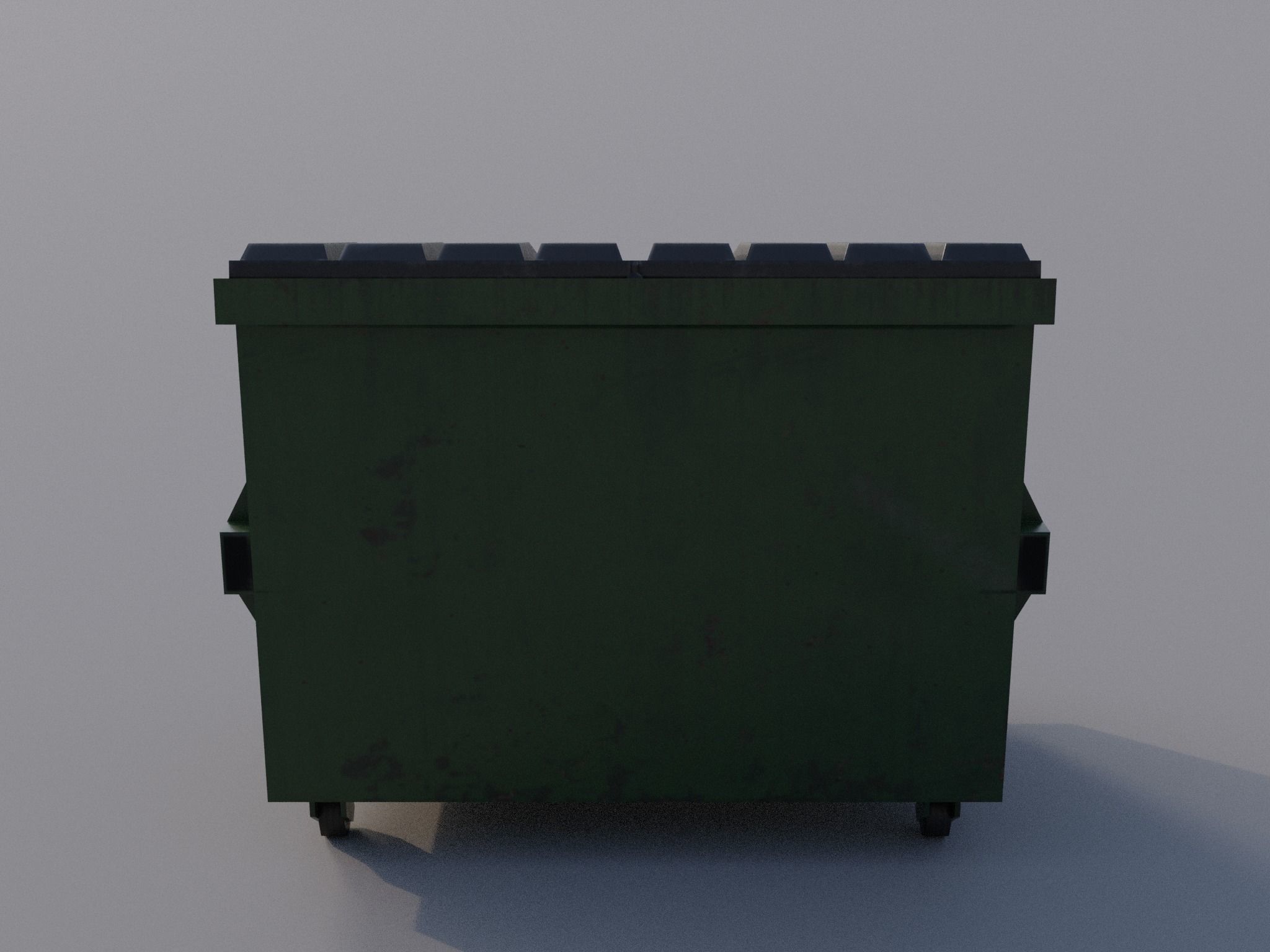 Trash can Free low-poly 3D model_8