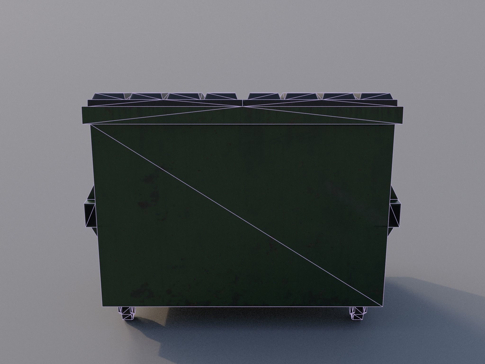 Trash can Free low-poly 3D model_16