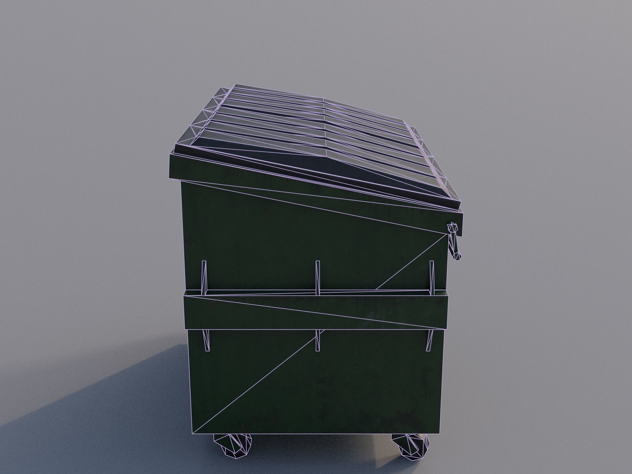 Trash can Free low-poly 3D model_18