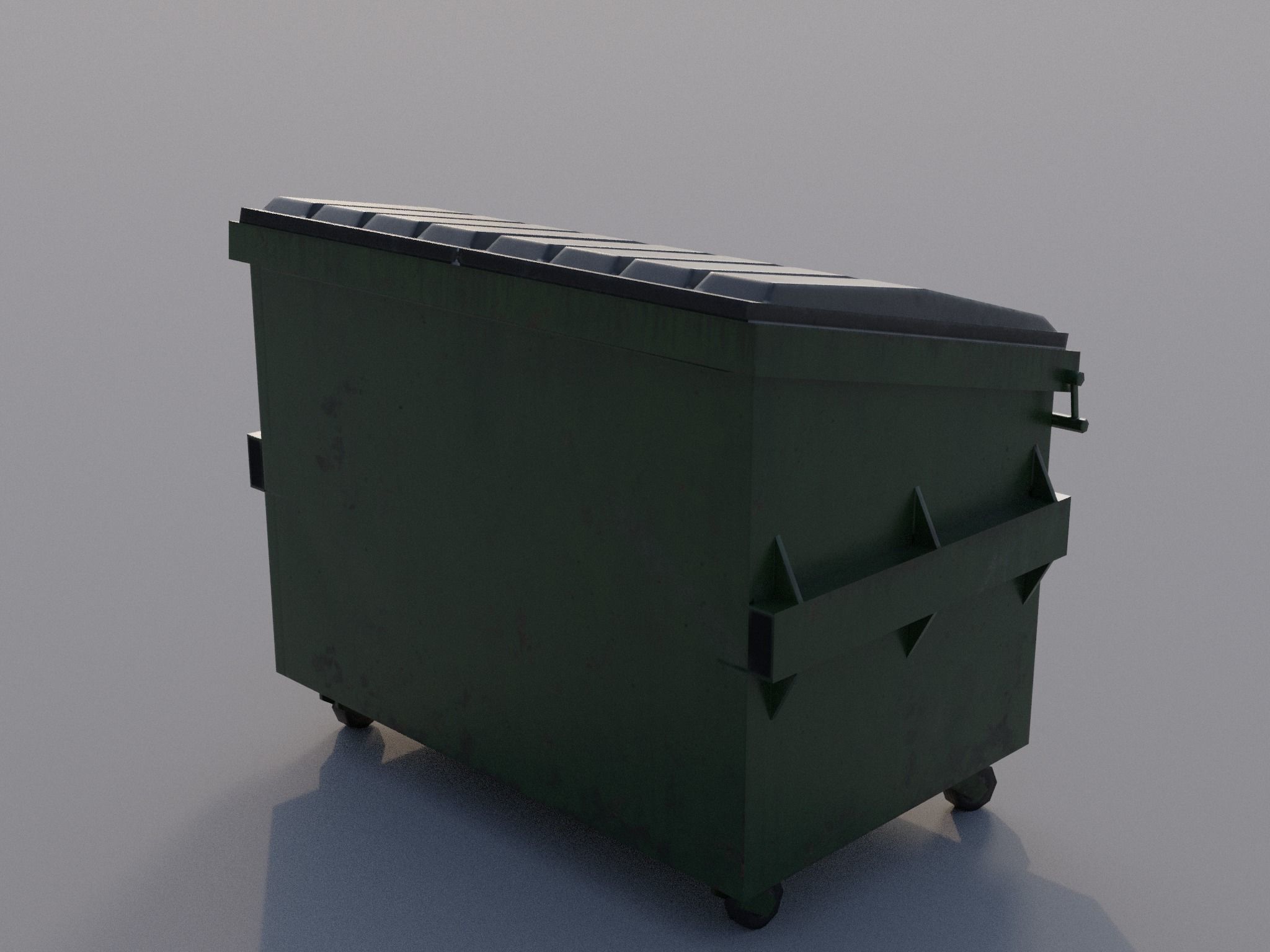 Trash can Free low-poly 3D model_9