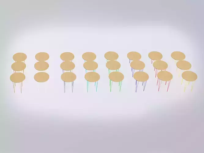 Oslo 36in Round Tables - 8 Colors 3 Sizes