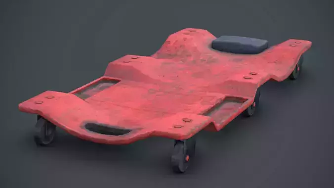 3D Realistic Worn Mechanic Plastic Creeper