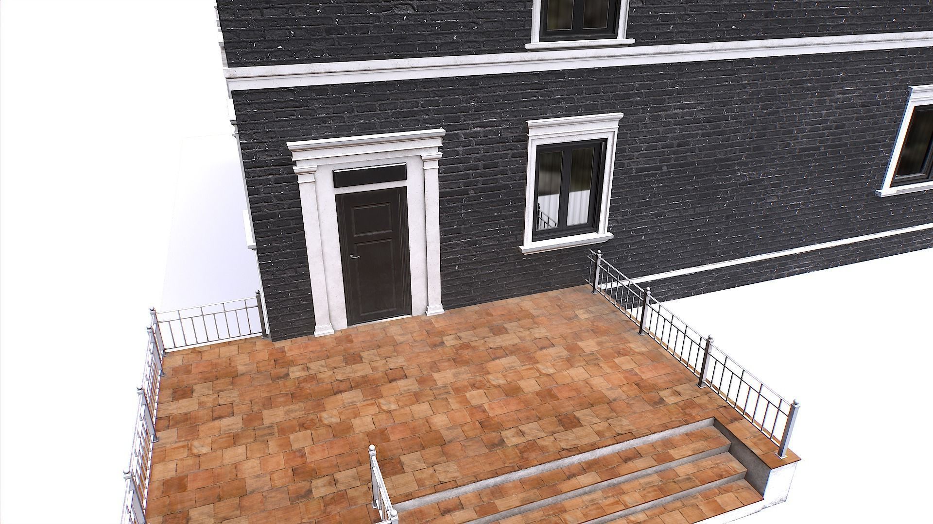 House 2 Low-poly 3D model_5