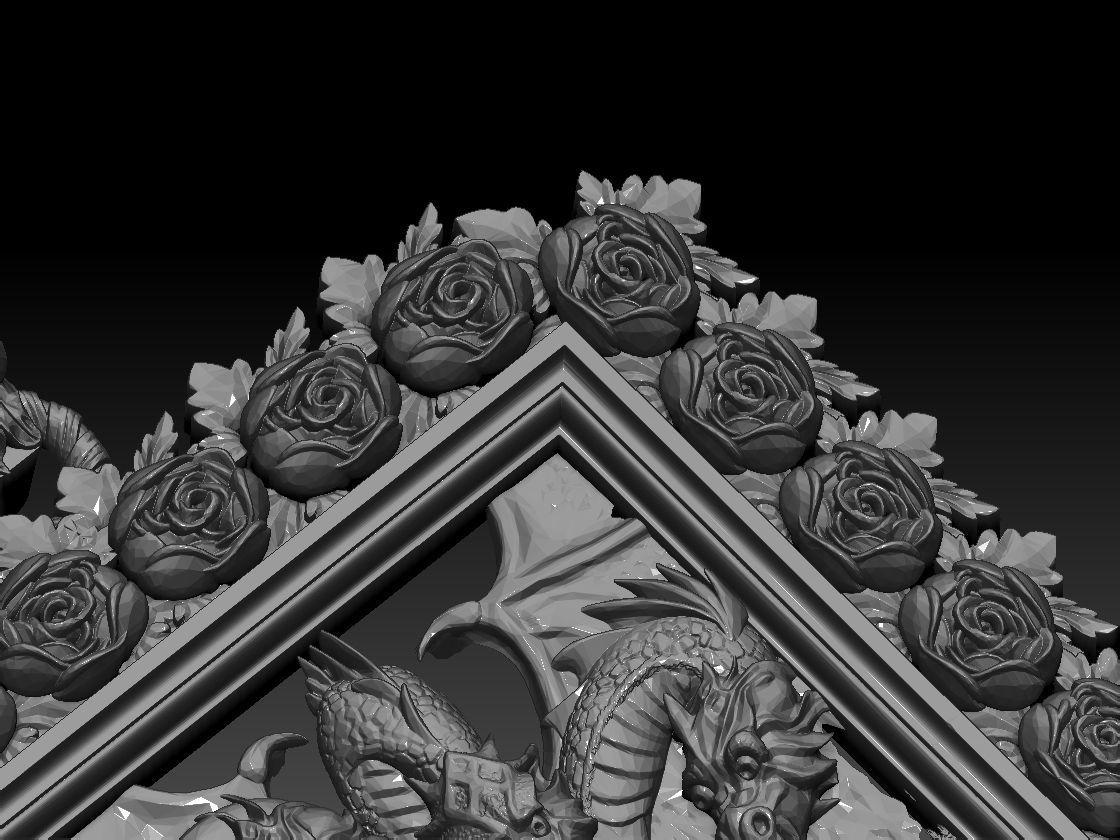 A woman with a dragon face 3D Print Model 3D print model_11