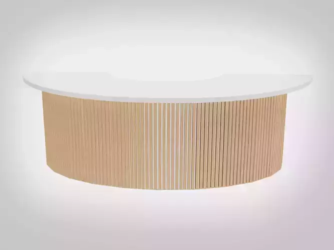 Scandinavian Reception desk 8 feet