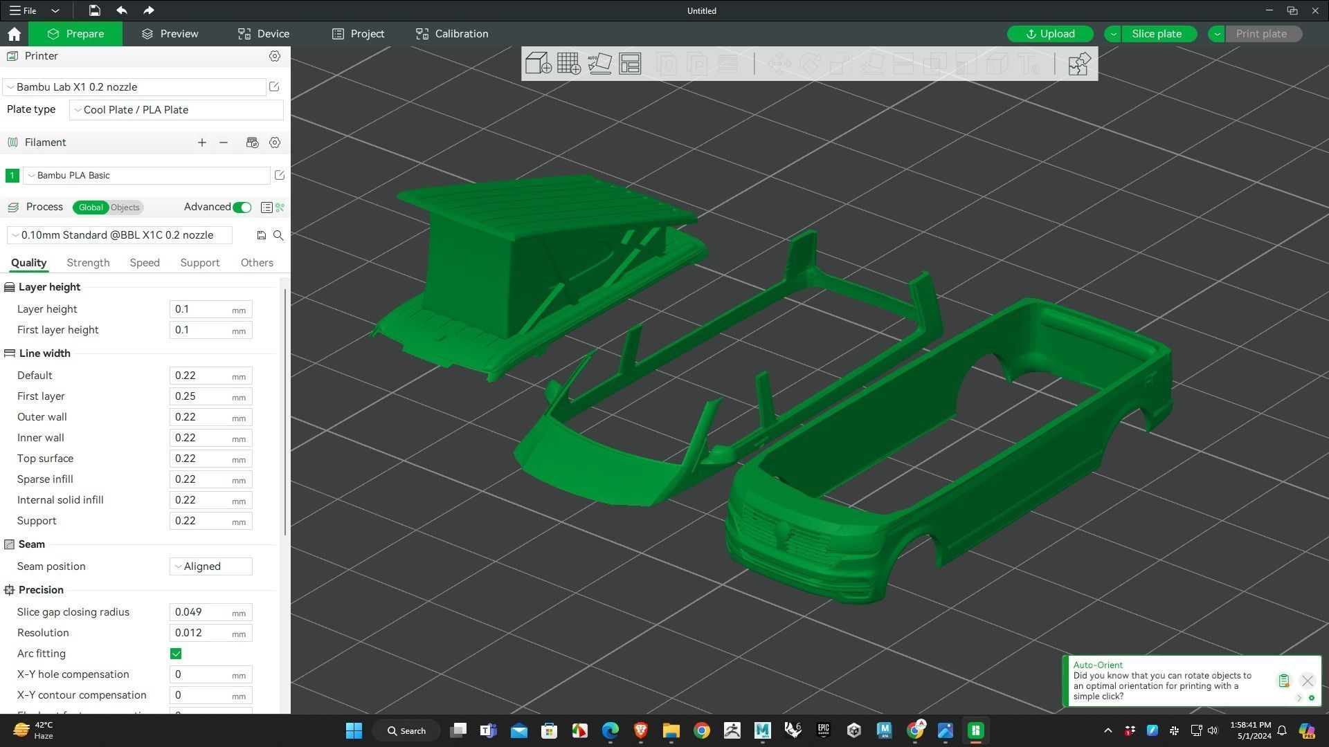 Volkswagen California T5 LWB RC 3D Model Printing ready 3D print model_5