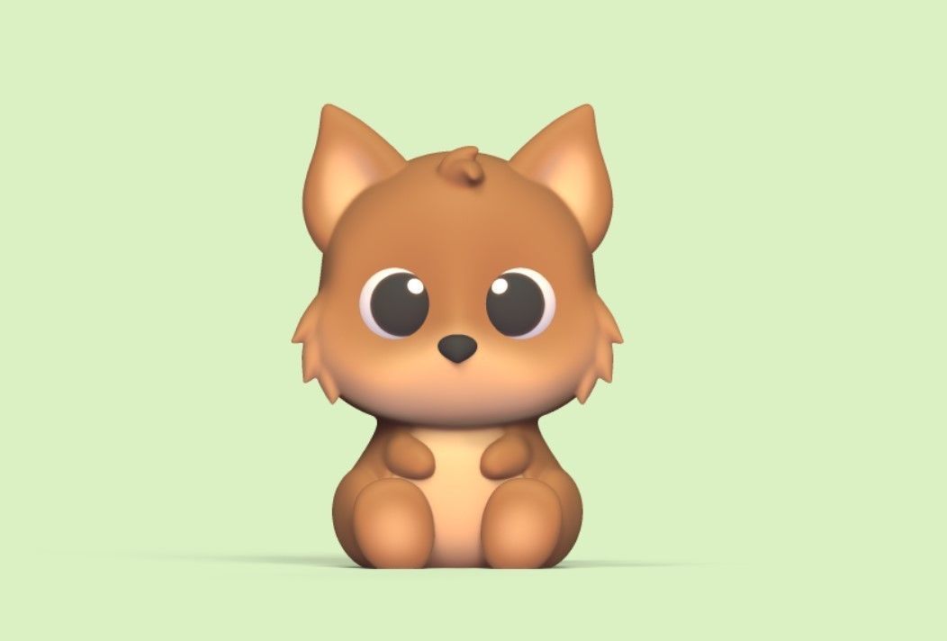 Cute Baby Squirrel 3D print model_3
